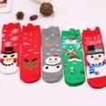 thumbnail image 6 of 5 Pack Womens Christmas Cotton Socks - Christmas Winter Warm Cotton Socks Knit Socks for Womens, Warm Thick Soft Cozy Socks for Girls, Winter Warm Socks, 6 of 6