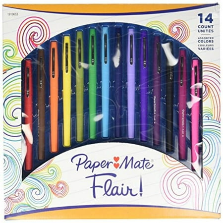 Paper Mate Flair, 14 Assorted Colors (1919653)