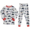 thumbnail image 5 of Kids 2‑Piece Long Sleeve Pajama Set with Cartoon Print,Fun Sleepwear for Boys and Girls 6-7 Years, 5 of 8