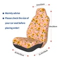 thumbnail image 3 of Fuzoiu Plaid Sunflower Print Elastic Car Seat Covers, Seat Cover Protector,Universal Fit Interior Covers for Most Cars,Washable Seat Cover Non Slip for SUV,Sedan,Van, 3 of 5