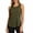 Army Green, variant on Womens Summer Workout Tank Tops Outdoor Running Lightweight Ruffle Sleeveless Tee Shirts Crew Neck Solid Color Pullover Blouses