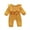 Yellow, variant on Fesfesfes Infant Baby Bodysuit Girls Long Sleeve Solid Bow Romper Jumpsuit