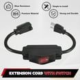 thumbnail image 6 of 3 Extension Cord with Waterproof Switch, 1875W Heavy Duty Extension Cord with Switch, 14A C4648, 6 of 6