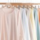 thumbnail image 3 of Ropa para el hogar Traje de primavera para mujer de color sólido Pijama informal de cuello redondo y manga larga Jersey de color caramelo Pantalones casuales para mujer, 3 of 6