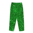 thumbnail image 5 of Sigee Green Glitter Print Women's Soft Pajama Pants - Breathable and Comfortable Lounge Sleep Bottoms with Elastic Waistband and Pockets-, 5 of 9