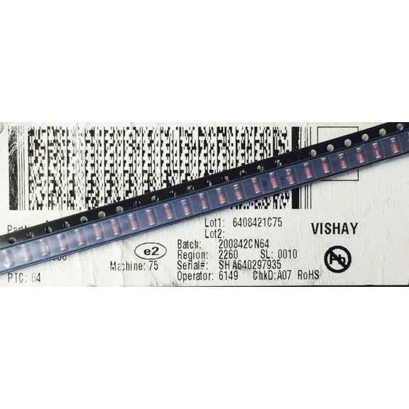 25pcs LS4148 LS4148-GS18 RoHS COMPLIANT LS4148-GS08 DIODE GEN PURP 75V 150MA SOD80 NEW!