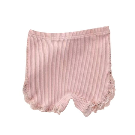 AJTQTH Toddler Cotton Shorts Summer Casual Loose Fit Lace Trim Bag Fart Pants Bread Pants Bottoms Short Leggings Bloomers for Kids Infant Newborn Clothes Outfits Pink 6 Years