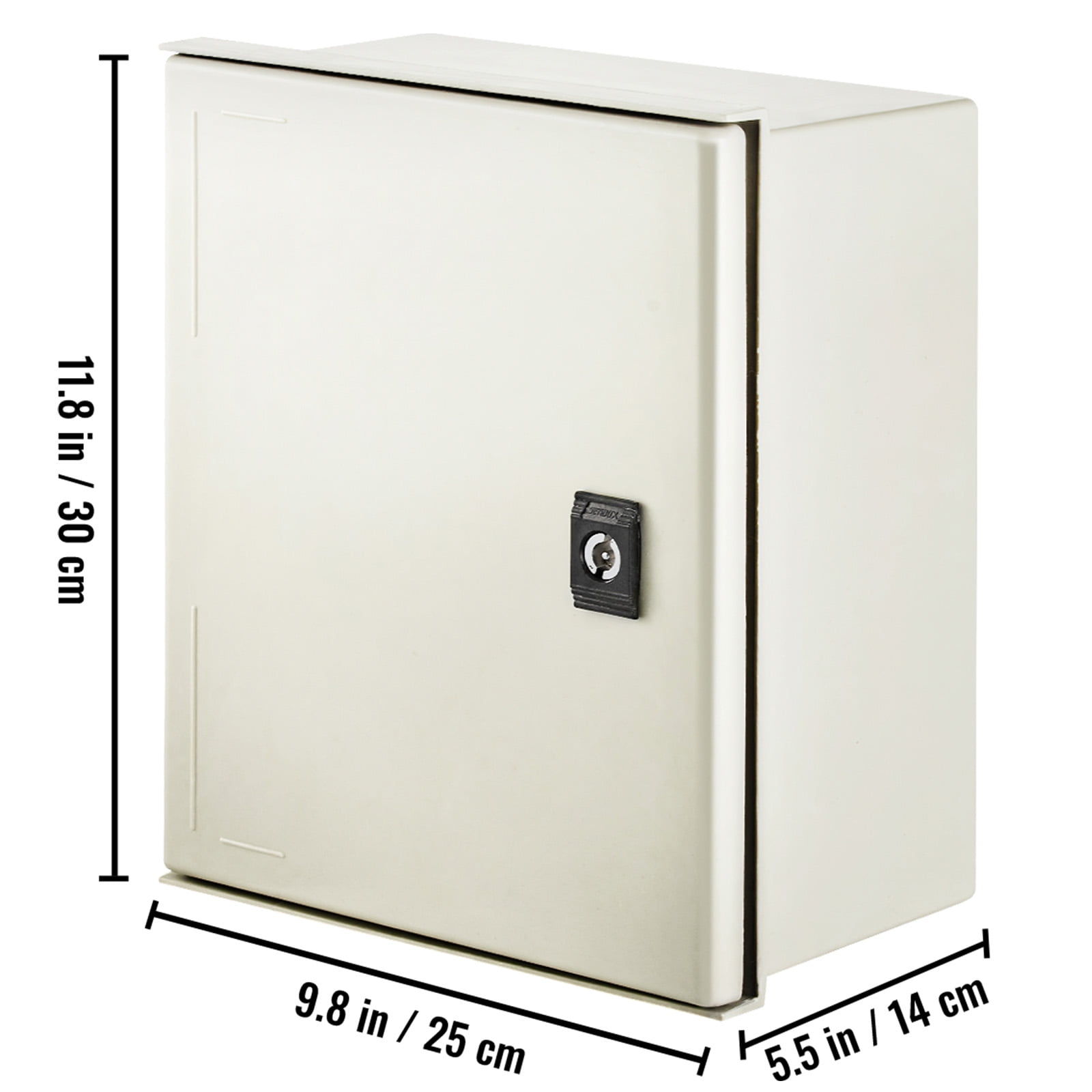 KFFKFF NEMA Metal Housing, 12x10x6'' NEMA 4X Fiberglass Electrical Box, IP66 Resistant to Water & Dust, Appropriate for Exterior & Interior Use, Comes with Installation Plate (30x25x14 cm)