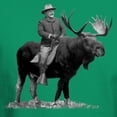 thumbnail image 3 of CafePress - Teddy Roosevelt Riding A Bull Moose T Shirt - Men's Classic Graphic Cotton T-Shirt, 3 of 4