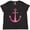 Black Leopard, variant on Inktastic Anchor Nautical Pink Women's Plus Size T-Shirt