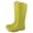 Green, variant on Brown Women Casual Spring Summer High Top Rain Boots Japanese Style Solid Color Waterproof Pvc