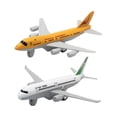 thumbnail image 1 of TISHITA 2 Pcs Modèle d'Avion Jouet de Collection pour Garçon pour Commémorer Étagères de Table Jaune Blanc, 1 of 8