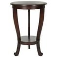 thumbnail image 3 of SAFAVIEH Mary Solid Rustic Tri-Leg Pedestal Side Table, Dark Cherry, 3 of 5