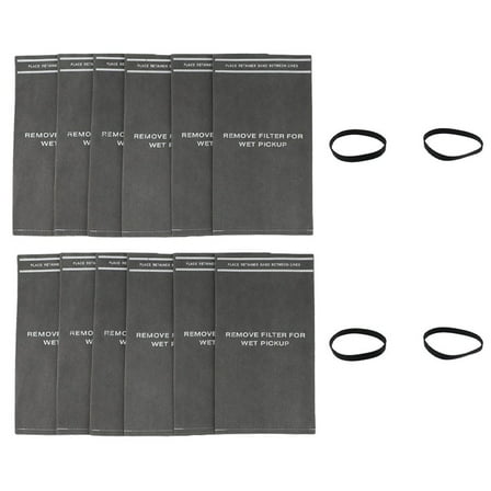 Wet Dry Filter Bags for 2-2.5 Gallon Vacuum Stinger Craftsman Husky Shop Vac Dust Collectors 12 Pack With Rubber Bands