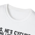 thumbnail image 3 of Novelty Pedal Cycling Bicyclist Triathlete Banner Enthusiast Hilarious Bicycling Biker Riding Bicycle Lover Unisex Softstyle T-Shirt, 3 of 4