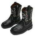 thumbnail image 5 of DADAWEN Girls Western Boots Unisex Toddler Boots Black 11.5 Little Kid, 5 of 7