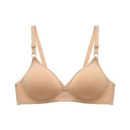 amkenre Push Up Bra Women Seamless Wireless Sports Yoga Bras with Support and Lift No Underwire Bralettes Full Coverage One-Piece Small Cup Underwear Brassiere