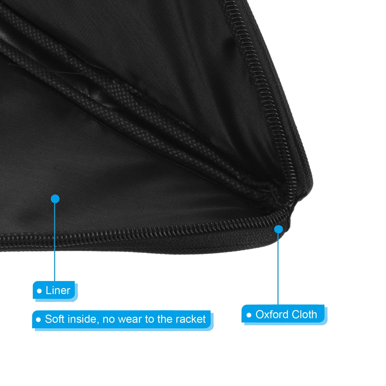 Table Tennis Racket Case Ping Pong Paddle Case Soft Cover Container Bag Gourd Shape for Sports, Black 2 Pack