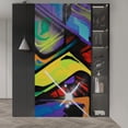 thumbnail image 2 of Idea4wall 2pcs Hip pop Street Graffiti Cool Printed Stick Wallpaper Removable Wall Murals Large Wall Stickers for Home Decoration, 132"x48", 2 of 5