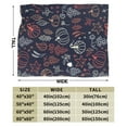 thumbnail image 3 of Kll Fleece Blanket Plush Throw Blanket Thanksgiving Seamless Pattern,Soft Fuzzy Cozy Flannel Blanket For Couch Sofa Bed.(60"X50"), 3 of 9