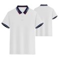 thumbnail image 3 of HAJWOH Polo Shirts for Men Dressy Casual Button Collared Golf T Shirt Classic Solid Color Business Summer Blouses, 3 of 7