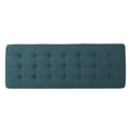 thumbnail image 6 of GZXS Rectangular Upholstered Bench with Button-Tufted Polyester-Blend Seat and Solid Birch Legs, Easy Assembly, 43.5"L x 15.75"W x 17"H, Teal, 6 of 9