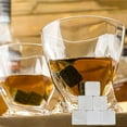 thumbnail image 3 of Bzdzmqm under $5 Whiskey Stones Gift Set, Whiskey Stones Gift Set 6PC, Natural Soapstone Chilling Rocks, Reusable Drink Cooler Stones, Velvet Pouch Included, Alcohol Beverage Chiller, 3 of 4