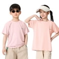 thumbnail image 2 of 3-Pack Kids Short Sleeve T-Shirts, Breathable UPF 50+ Quick-Dry Mesh Solid Tees for Boys & Girls, 2 of 3