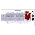 thumbnail image 3 of EHQJNJ Female Casual Work Tops for Women Deep V Neck Tops for Women Summer Casual Sexy Short Sleeve Slim Fitted Bodycon Wrap Crop Tops T Shirts Summer Clothes for Women Plus Size Workout Shirt Women, 3 of 4