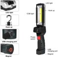 thumbnail image 4 of Luz de trabajo COB de bolsillo LED, luz de inspección recargable USB portátil con base magnética, linterna ultrabrillante de 5 modos de luz para taller de bricolaje Zhivalor WLJ-4156, 4 of 5