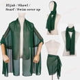 thumbnail image 6 of Ladiery Women Chiffon Shawls and Wraps for Evening Dresses, Elegant Soft Sheer Chiffon Stole Bride Wedding Scarf, 6 of 8