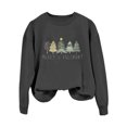 thumbnail image 1 of Wyzesi Sweat-Shirt Graphique Col Rond Femmes Noël Arbre Imprimé Sweat-Shirt 2024 Tendance Manches Longues Col Rond Pull Décontracté Ample Doux, 1 of 4