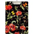 thumbnail image 2 of FMSHPON Poppies Flowers Summer Butterflies Clipboard Hardboard Wood Nursing Clip Board and Pull for Standard A4 Letter 13x9 inches, 2 of 7