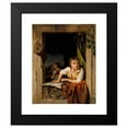 thumbnail image 2 of Martin Drölling 20x24 Black Modern Framed Museum Art Print Titled - Painting and Music (Portrait of the Artist's Son) (1800), 2 of 5