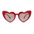 thumbnail image 4 of Girls Kids Size Iconic Cat Eye Heart Shape Cutie Sunglasses Red Black, 4 of 4