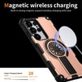 thumbnail image 2 of Dteck Magnetic for Samsung Galaxy S25 Ultra Case, Compatible with MagSafe, Military Grade Dropproof with Invisible Stand Dual Layer Shockproof Phone Cover for S25 Ultra 6.9",Rosegold, 2 of 7