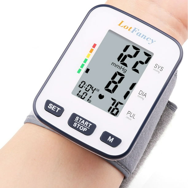 Wrist Blood Pressure Monitor Machine with Portable Case for Home Use
