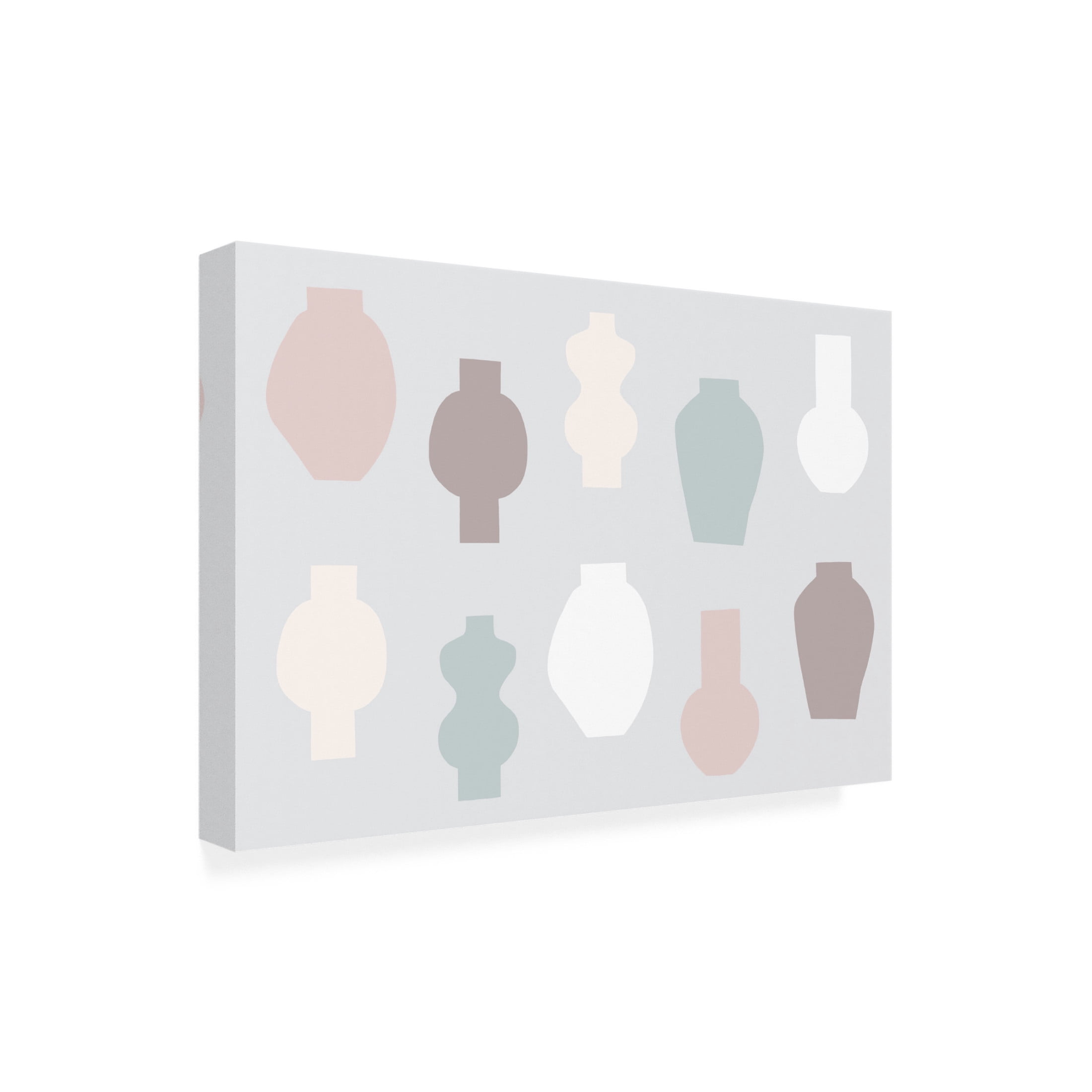 Trademark Fine Art uplusmestudio   Abstract Vases Pastel Canvas Wall Art