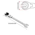 thumbnail image 4 of COM1950s Ratcheting Wrench Set, Ratchet Wrench Set, Metric Open Head Ratcheting Wrench , Metric Spanner with 72 Teeth, Vanadium Steel Tubing Ratchet, Spanner Wrench Set, Ratcheting Wrench Set Metric, 4 of 7