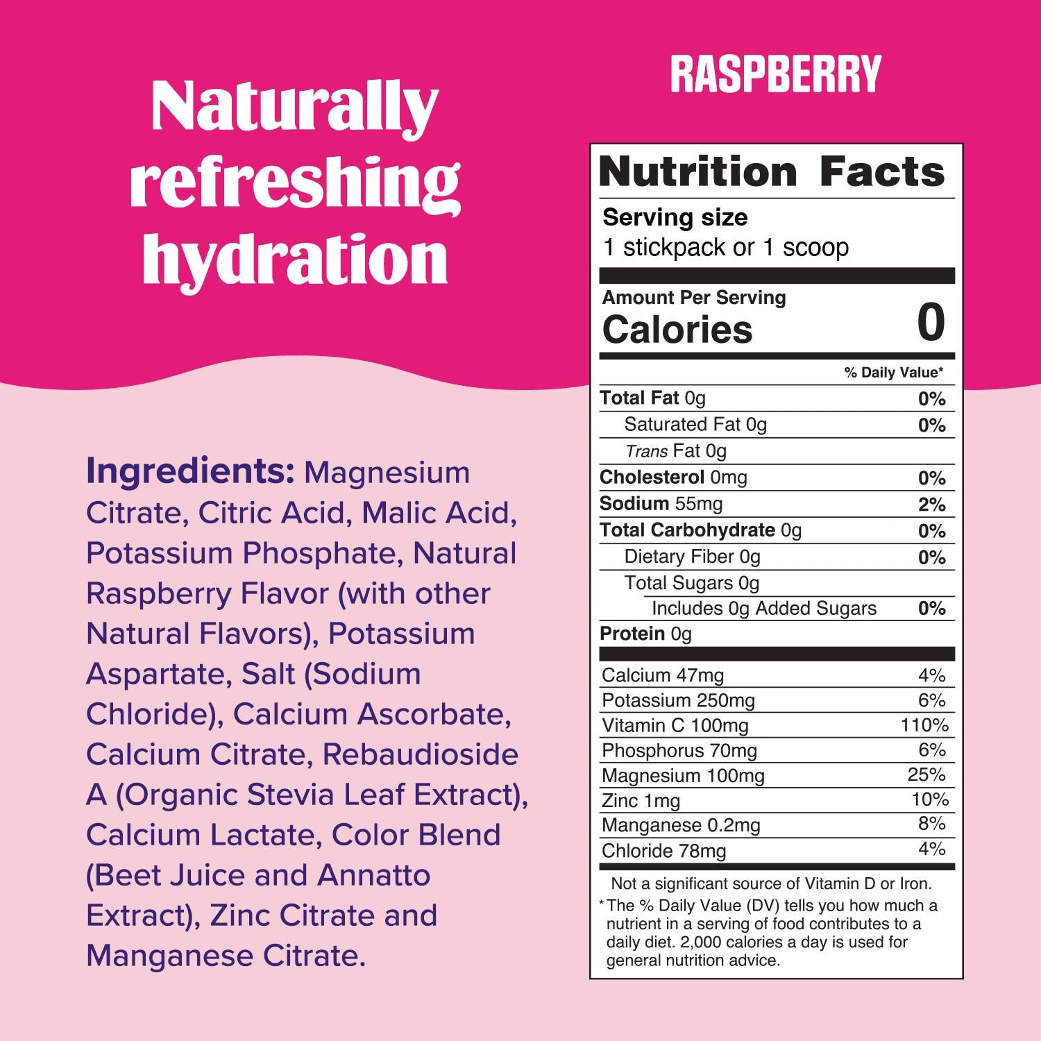 Ultima Replenisher Hydration Electrolyte Powder Drink Mix, Keto, Sugar-Free Raspberry, 90 Servings