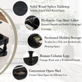 thumbnail image 4 of GZXS 47.24" Lift Top Coffee Table in Antique Black, Rustic Wood Coffee Table with Hidden Storage, Two-Tier Design & Weathered Finish for Home Decor, Small Apartments, 4 of 8