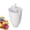 White#1pcs, variant on Manual Donut Batter Dispenser Hand Squeeze Doughnut Maker, Lightweight Plastic Pastry Dropper Tool, Reusable Easy Clean Mold for Homemade Donuts Pancakes DIY Kitchen Breakfast Dessert Baking