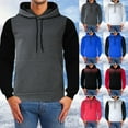 thumbnail image 5 of ZRBYWB Men's Sweatshirt Mens Autumn Winter Sports Leisure Fitness Polka Dot Color Matching Hoodie With Hood Sweatshirts For Men, 5 of 9