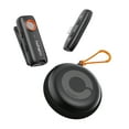 thumbnail image 1 of Wireless Lavalier Microphone System with 3-Level Noise Reduction, 2.4G Transmission, 100m LOS Range, 25ms Low Latency, TF Card Audio Storage, Real-Time Monitoring, Remote Shutter, Clip/Magnetic, 1 of 7
