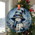 thumbnail image 2 of Snowman Christmas Ornament, Hand-Painted Holiday Decoration, Winter Snowman Hanging Decor, Unique Christmas Tree Ornament, Holiday Keepsake, Xmas Tree Hanging Decoration, Seasonal, 2 of 5