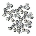 thumbnail image 1 of Pulsera de cuentas de flores para mujer, 100 piezas, transparente, hecha a mano, para regalar Gris, 1 of 9