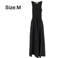 thumbnail image 2 of Vestido largo informal de verano sin mangas con diseño de empalme suelto para mujer con bolsillos, 2 of 7