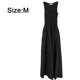 thumbnail image 2 of Vestido largo informal de verano sin mangas con diseño de empalme suelto y bolsillos para mujer, 2 of 7
