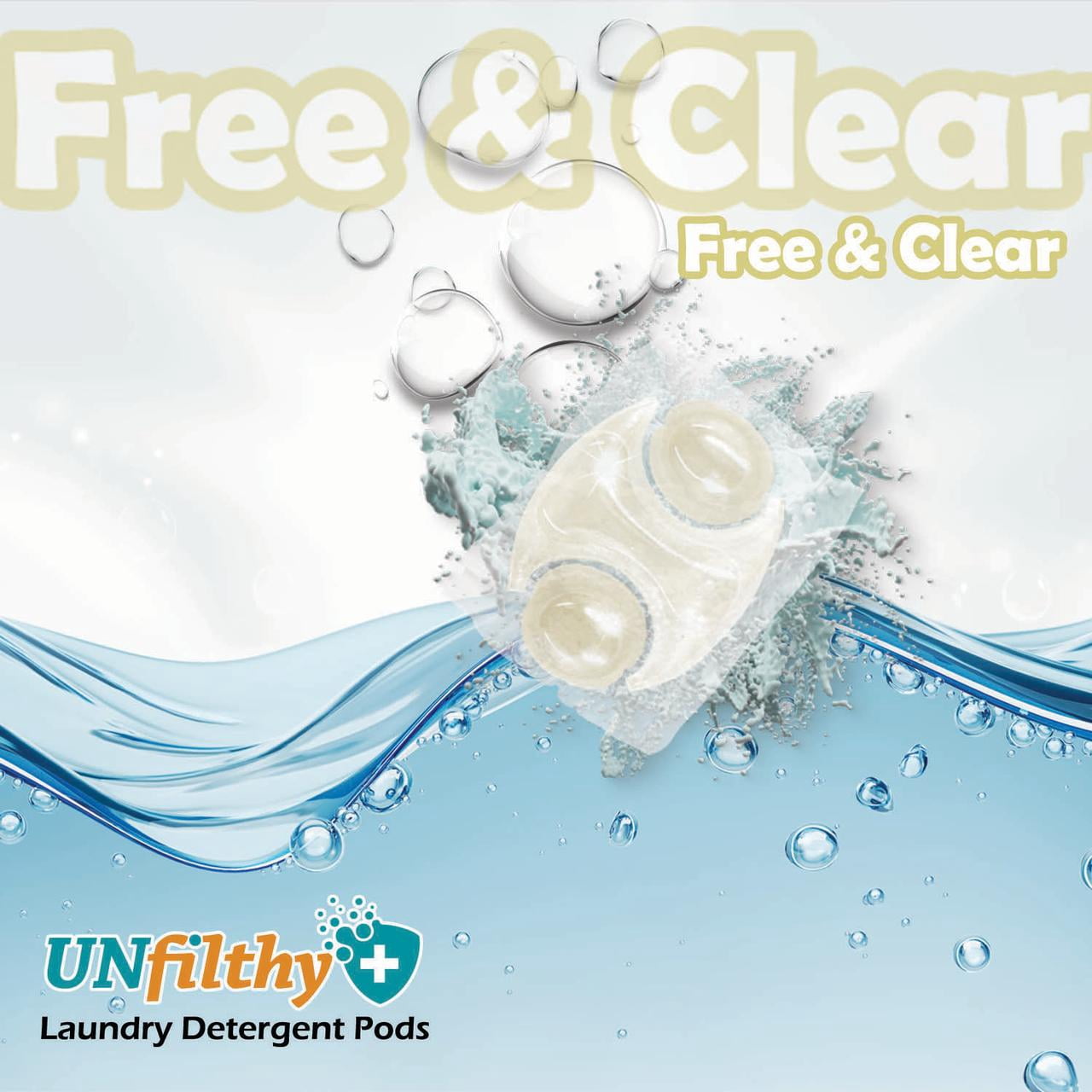 UNfilthy Laundry Detergent Pacs - Free & Clear (120 pacs)
