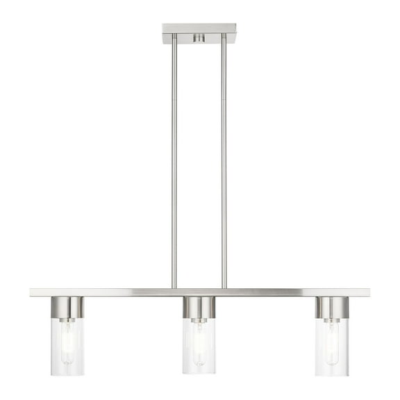 Livex Lighting - Carson - 3 Light Linear Chandelier In Contemporary Style-15